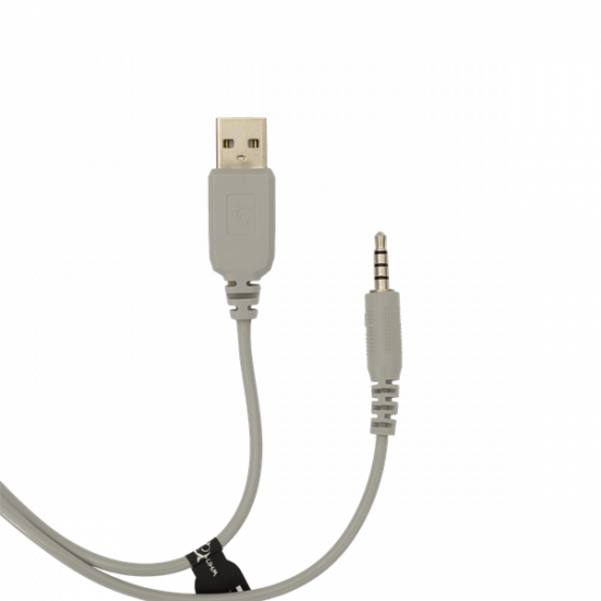 WHITE SHARK FIREFLY-W, GH-2342-W gamer fejhallgató, fehér/RGB, (3.5 Jack)