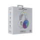 WHITE SHARK FIREFLY-W, GH-2342-W gamer fejhallgató, fehér/RGB, (3.5 Jack)