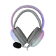 WHITE SHARK FIREFLY-W, GH-2342-W gamer fejhallgató, fehér/RGB, (3.5 Jack)