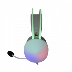 WHITE SHARK FIREFLY-W, GH-2342-W gamer fejhallgató, fehér/RGB, (3.5 Jack)
