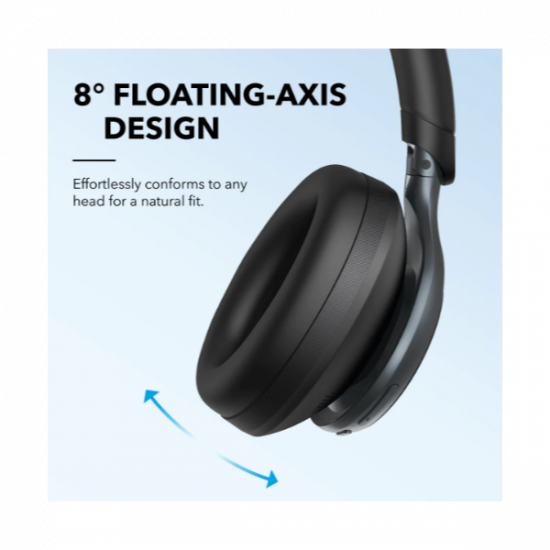 ANKER Vezeték Nélküli Fejhallgató, Soundcore Space One, Aktív Zajszűrő, fekete - A3035G11