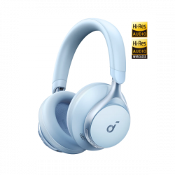 ANKER Vezeték Nélküli Fejhallgató, Soundcore Space One, Aktív Zajszűrő, kék - A3035G31