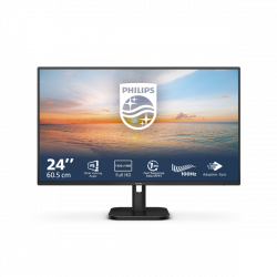 PHILIPS IPS monitor 23.8" 24E1N1100A, 1920x1080, 16:9, 250cd/m2, 4ms, VGA/HDMI, hangszóró, 100Hz