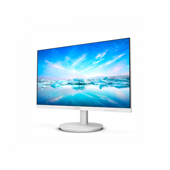 PHILIPS IPS monitor 23.8" 241V8AW, 1920x1080, 16:9, 250cd/m2, 4ms, VGA/HDMI, hangszóró, fehér