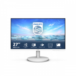 PHILIPS IPS monitor 27" 271V8AW, 1920x1080, 16:9, 250cd/m2, 4ms, HDMI/VGA, hangszóró, fehér