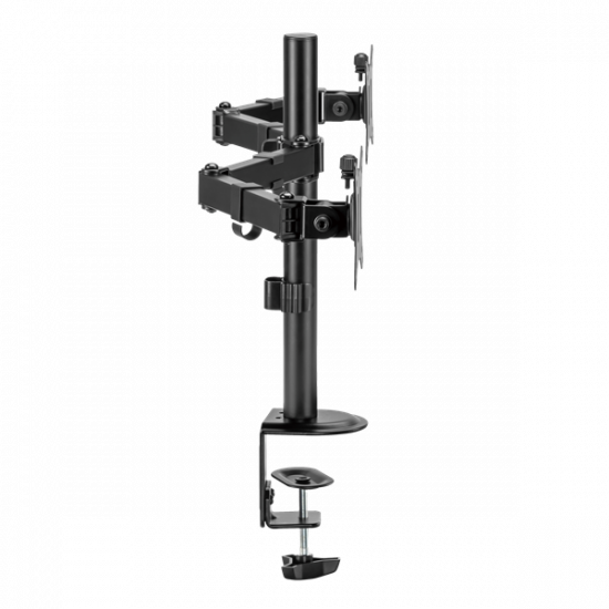SBOX LCD-352/2-2, DESKTOP MOUNT (2 képernyős rögzítőkar), (17-32", max. 9 kg/monitor, max.VESA: 100x100 mm)