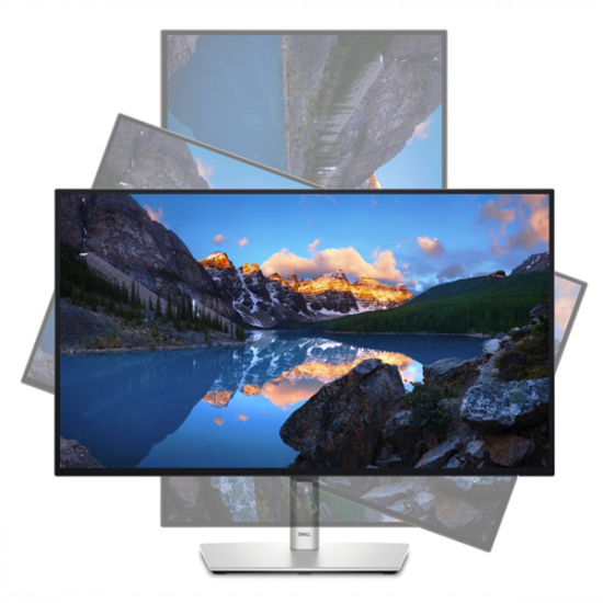 DELL LCD Monitor 27" U2724D LED Edgelight 2560x1440, 120Hz, 2000:1, 350cd, 5ms, DP HDMI 2x USB-C, Thunderbolt, Ezüst