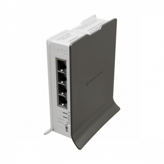 MIKROTIK Wireless Router hAP ax lite LTE6, 2,4GHz, 4x1000Mbps,  AX600, WiFi6, Menedzselhető, Asztali