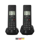 GIGASET DECT telefon, PURE 200 Duo, fekete