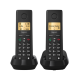 GIGASET DECT telefon, PURE 200 Duo, fekete