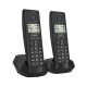 GIGASET DECT telefon, PURE 200 Duo, fekete