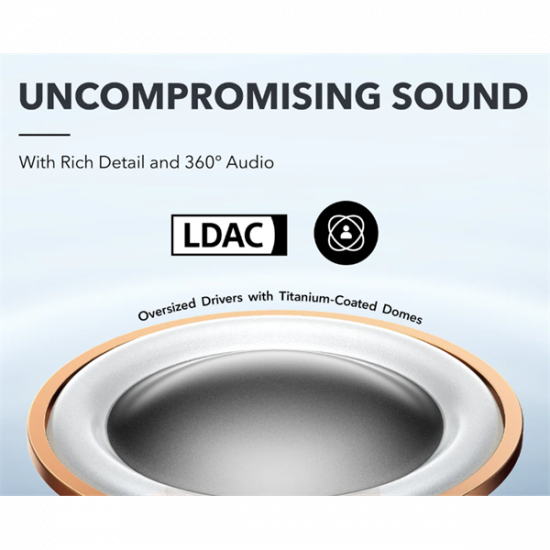 ANKER Vezeték Nélküli Fülhallgató, Soundcore AeroFit Pro, fekete - A3871G11