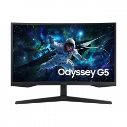 SAMSUNG Ívelt Gaming 165Hz VA monitor 27" G55C, 2560x1440, 16:9, 300cd/m2, 1ms, HDMI/DisplayPort