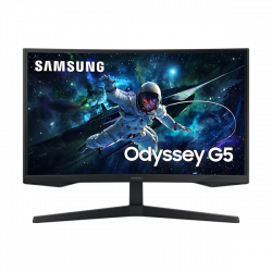 SAMSUNG Ívelt Gaming 165Hz VA monitor 27" G55C, 2560x1440, 16:9, 300cd/m2, 1ms, HDMI/DisplayPort