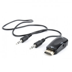 GEMBIRD Adapter HDMI - VGA + audio, F/F, fekete