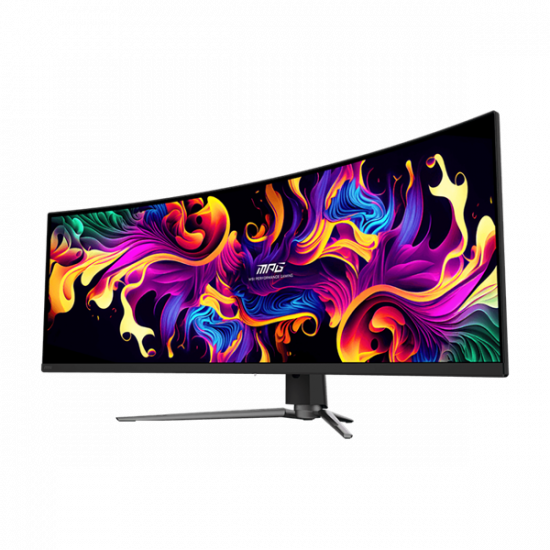 MSI Monitor GAMING MPG 491CQP QD-OLED Ívelt 49" 5120x1440, 32:9, 1800R, 0,03ms, 144Hz, 2x HDMI, DP, USB-C, Black