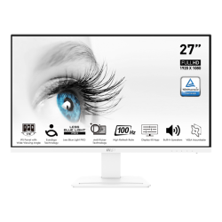 MSI Monitor Business PRO MP273AW 27" FHD 1920x1080, IPS 16:9 100Hz, 1ms, 1000:1, HDMI, DP, VGA, White