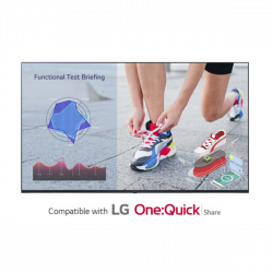 LG 16/7 Signage kijelző 50" 50UL3J, 3840x2160, 400 cd/m2, 3xHDMI/2xUSB/RS-232C/RJ45/Wi-Fi, hangszóró