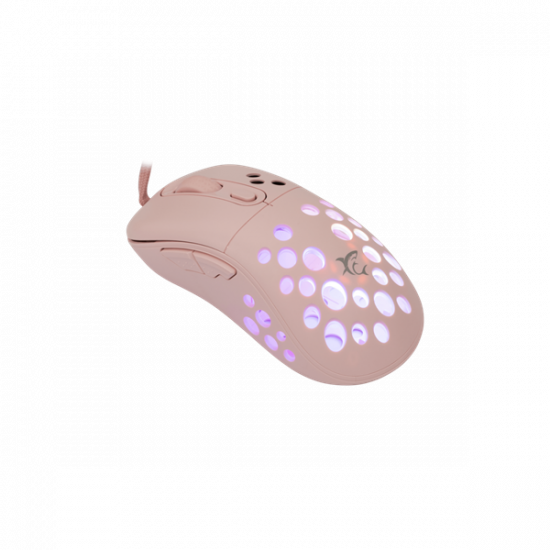 WHITE SHARK AZRAEL-P, GM-5013P gamer egér,6D, pink, 7200 dpi, RGB