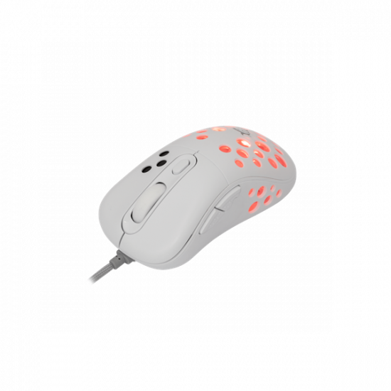 WHITE SHARK AZRAEL-W, GM-5013W gamer egér,6D, fehér, 7200 dpi, RGB