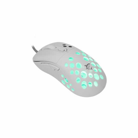 WHITE SHARK AZRAEL-W, GM-5013W gamer egér,6D, fehér, 7200 dpi, RGB
