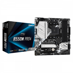 ASROCK Alaplap AM4 B550M PRO4 AMD B550, mATX
