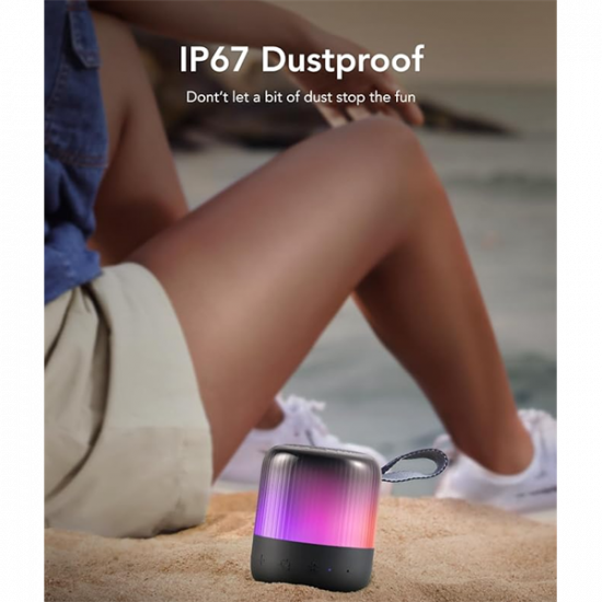 ANKER Bluetooth Hangszóró, Soundcore Glow MINI, 8W, vízálló, fekete -  A3136G11