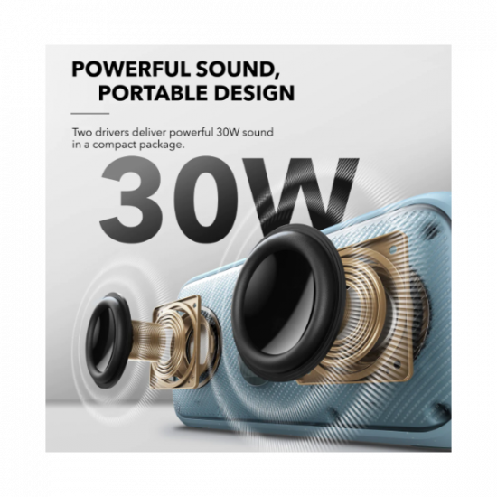 ANKER Bluetooth Hangszóró, Soundcore Motion 300, 30W, vízálló, frost blue -  A3135031