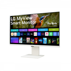 LG Smart IPS monitor 31.5" 32SR85U-W, 3840x2160, 16:9, 400cd/m2, 5ms, 2xHDMI/2xUSB/USB-C/Bluetooth/AirPlay2, hangszóró