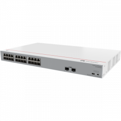 Huawei eKit Switch 24x1000Mbps (124W POE+) + 2x1GE (SFP), Nem menedzselhető, Rack/Asztali - S110-24LP2SR