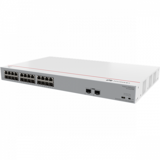 Huawei eKit Switch 24x1000Mbps (124W POE+) + 2x1GE (SFP), Nem menedzselhető, Rack/Asztali - S110-24LP2SR