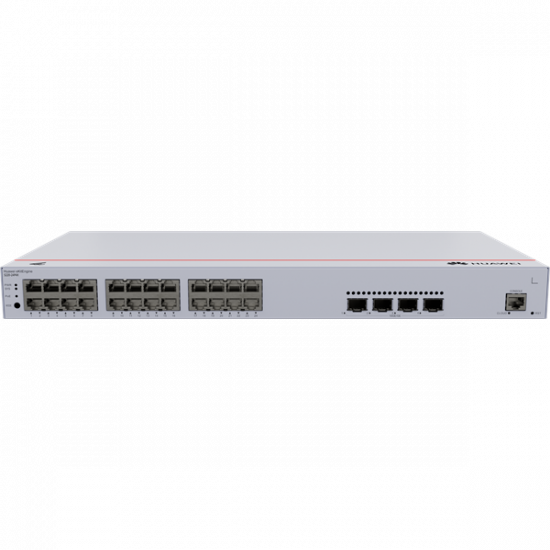 Huawei eKit Switch 24x1000Mbps (400W POE+) + 4x10GE SFP+ + 1konzol port, Layer2 managed, Rackes - S220-24P4X