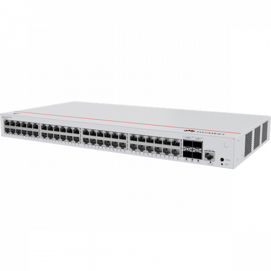 Huawei eKit Switch 48x1000Mbps (380W POE+) + 4x1GE SFP + 1konzol port, Layer2 managed, Rackes - S220-48P4S