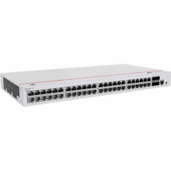 Huawei eKit Switch 48x1000Mbps (380W POE+) + 4x1GE SFP + 1konzol port, Layer2 managed, Rackes - S220-48P4S