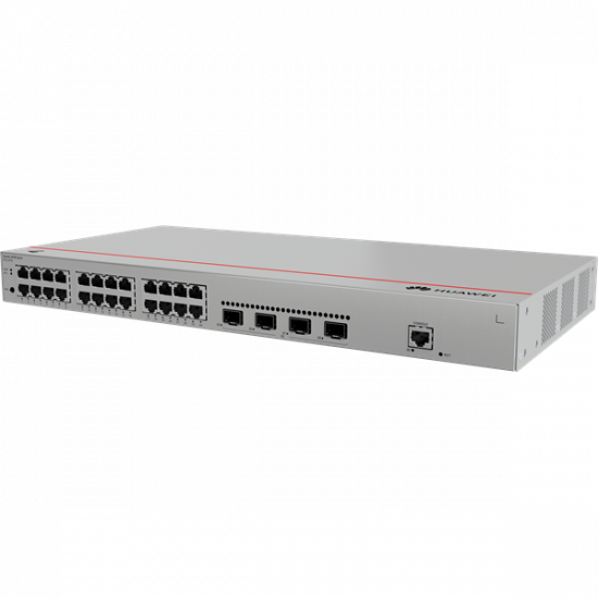 Huawei eKit Switch 24x1000Mbps + 4x1GE (SFP) + 1konzol port, iStack, Layer2+ managed, Rackes - S310-24T4S