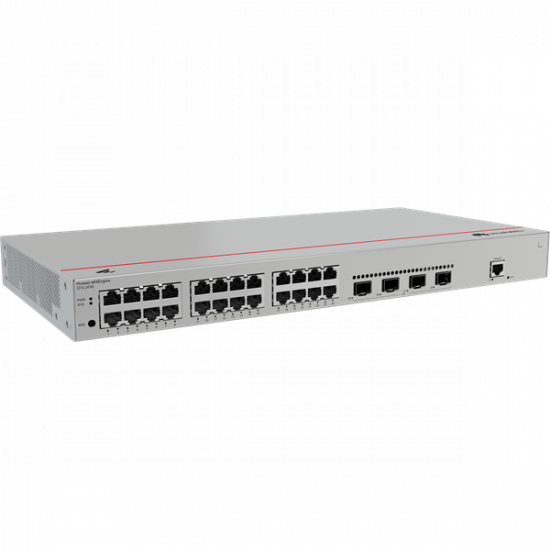 Huawei eKit Switch 24x1000Mbps + 4x1GE (SFP) + 1konzol port, iStack, Layer2+ managed, Rackes - S310-24T4S