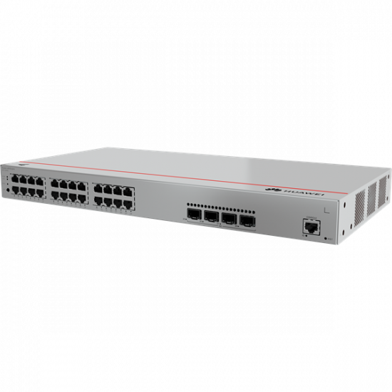 Huawei eKit Switch 24x1000Mbps (400W POE+) + 4x1GE (SFP) + 1konzol port, iStack, Layer2+ managed Rackes - S310-24P4S