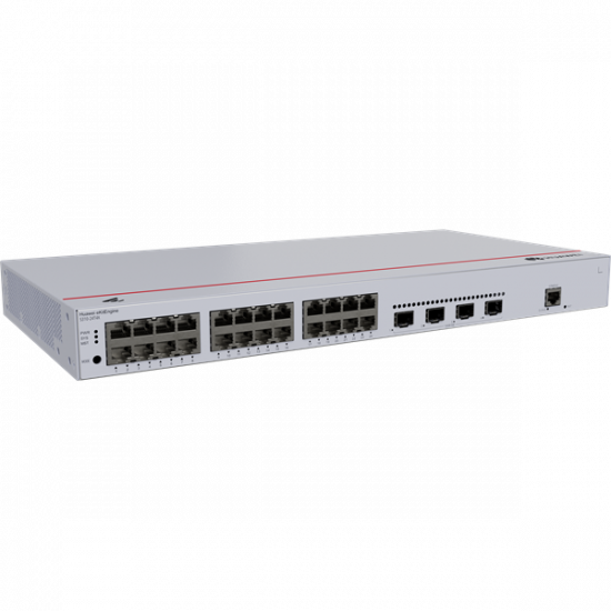 Huawei eKit Switch 24x1000Mbps + 4x10GE (SFP+) + 1konzol port, iStack, Layer2+ managedRackes -  S310-24T4X