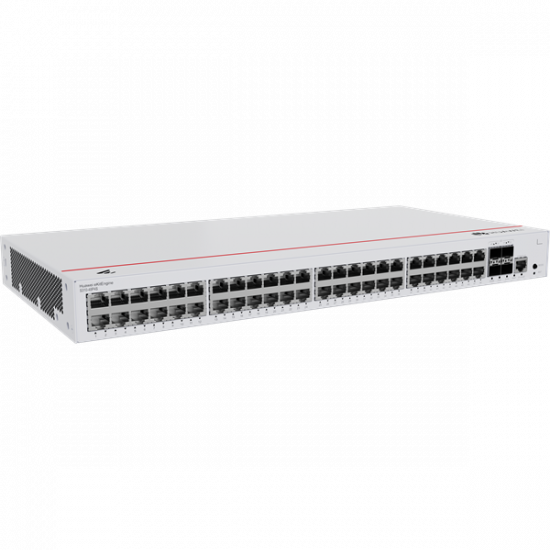 Huawei eKit Switch 48x1000Mbps (380W POE+) + 4x1GE (SFP) + 1konzol port, iStack, Layer2+ managed, Rackes - S310-48P4S