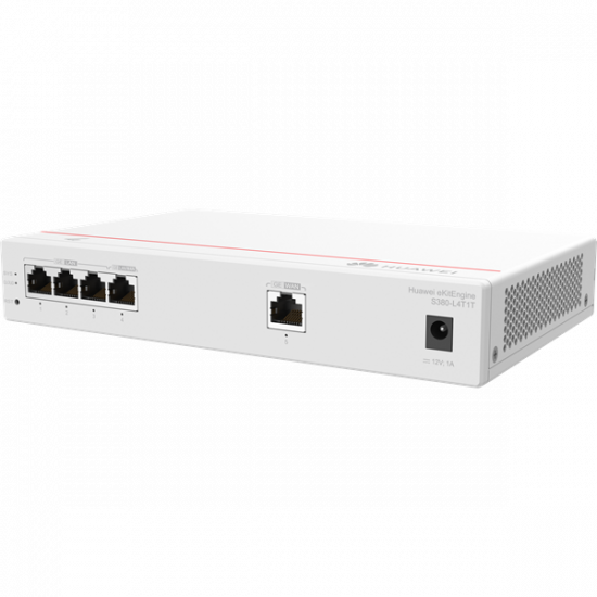 Huawei eKit Engine Gateway 1x1000Mbps (WAN) + 4x1000Mbps (LAN), Asztali - S380-L4T1T