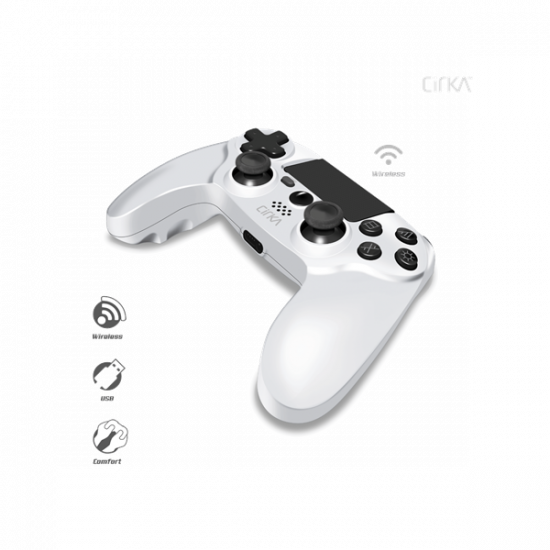 CIRKA NUFORCE PS4/PC/Mac Kiegészítő Vezeték nélküli kontroller, Fehér