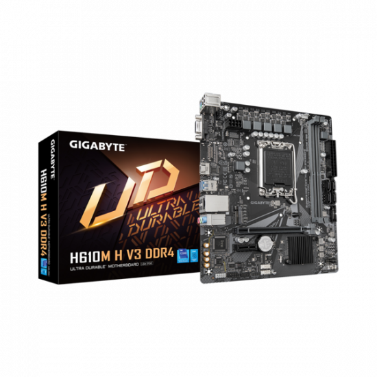 GIGABYTE Alaplap S1700 H610M H V3 DDR4 INTEL H610, mATX