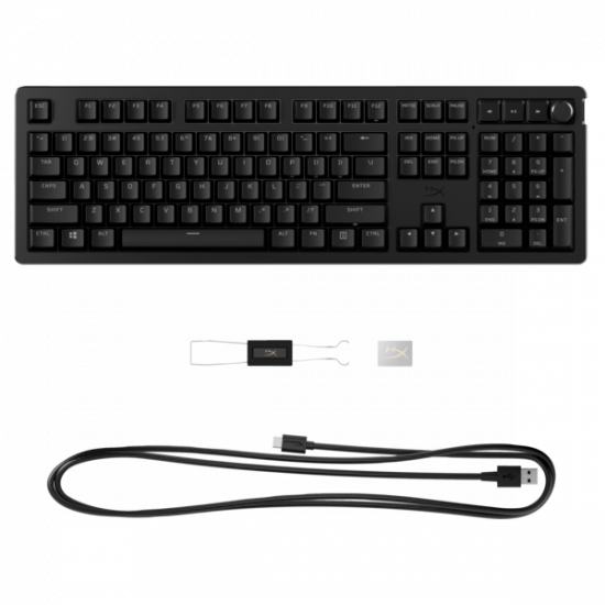 HP HYPERX vezetékes mechanikus gaming billentyűzet Alloy Rise PBT piros switch - amerikai lokalizáció