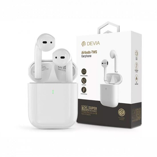 DEVIA ST399114 TWS BLUETOOTH SZTEREÓ FÜLHALLGATÓ V5.3 AIRBUDS -FEHÉR