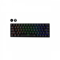 WHITE SHARK W029932 Premium KAIKEN-B/R-US vezeték nélküli mech. gamer billentyűzet, 63 piros kapcs. fekete (angol)
