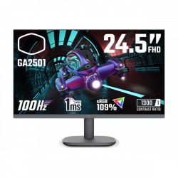 COOLER MASTER Monitor Gaming 24,5" GA2501, 100Hz, FHD 1920x1080, Adaptive Sync, 1xHDMI1.4/1xVGA