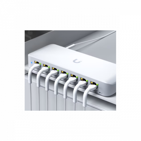 UBiQUiTi Ultra Switch 8x1000Mbps (7xPOE+ 42W), Menedzselhető, Asztali - USW-ULTRA