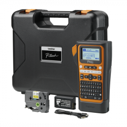 BROTHER Címkéző PTE310BTVP, QWERTY billentyűzet, TZe szalag: 3,5-24mm, tölthető akku, hordtáskával, tze szalag )