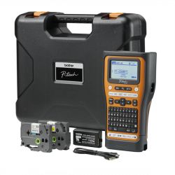 BROTHER Címkéző PT-E560BTVP, QWERTY billentyűzet, TZe szalag: 3,5-24mm, (tölthető akku, hordtáska, tze szalag készlet)