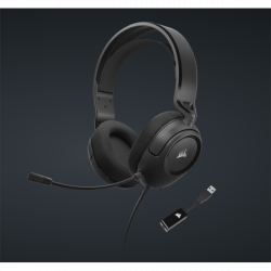 CORSAIR Vezetékes Headset, HS35 SURROUND v2 Gaming, Multiplatform, fekete